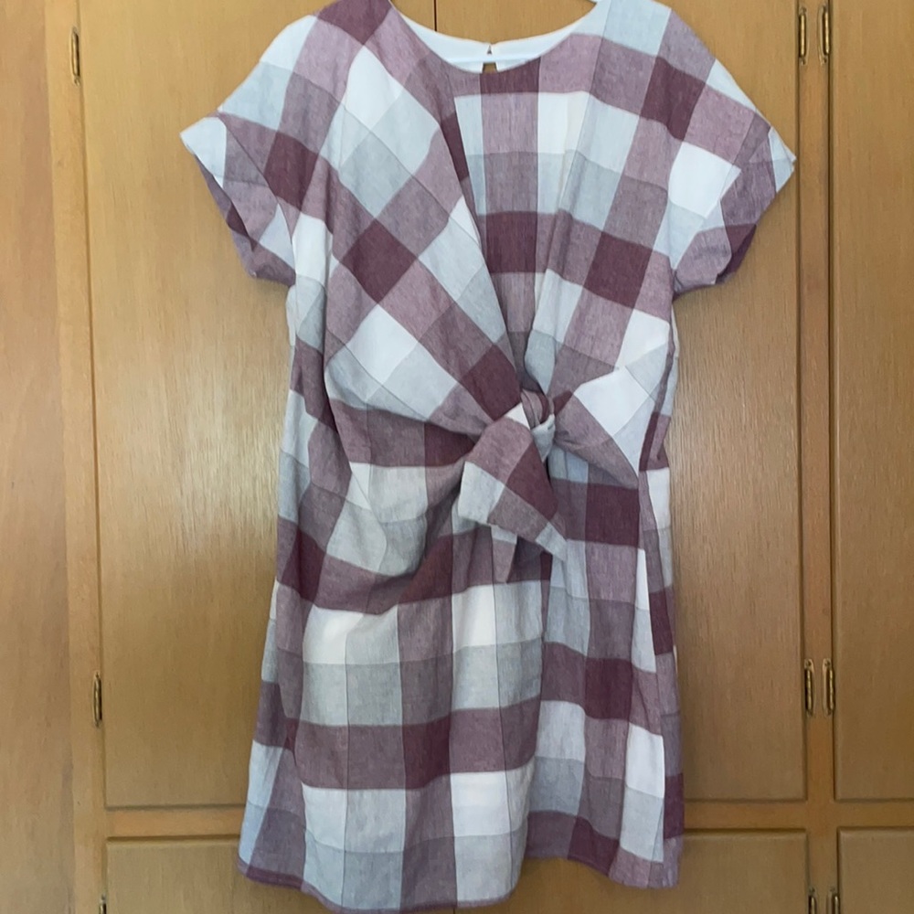 Spirit of Grace ladies checkered pattern dress.